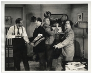 Lot of Five 10 x 8 Glossy Photos From The Three Stooges 1940 Film Nutty but Nice -- Very Good Condition